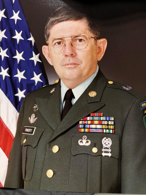 Command Sergeant Major John Joseph Finnerty III, life member of the U.S. Army Special Forces Association